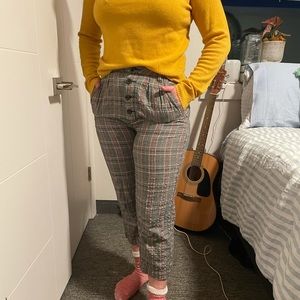 Free People plaid pants